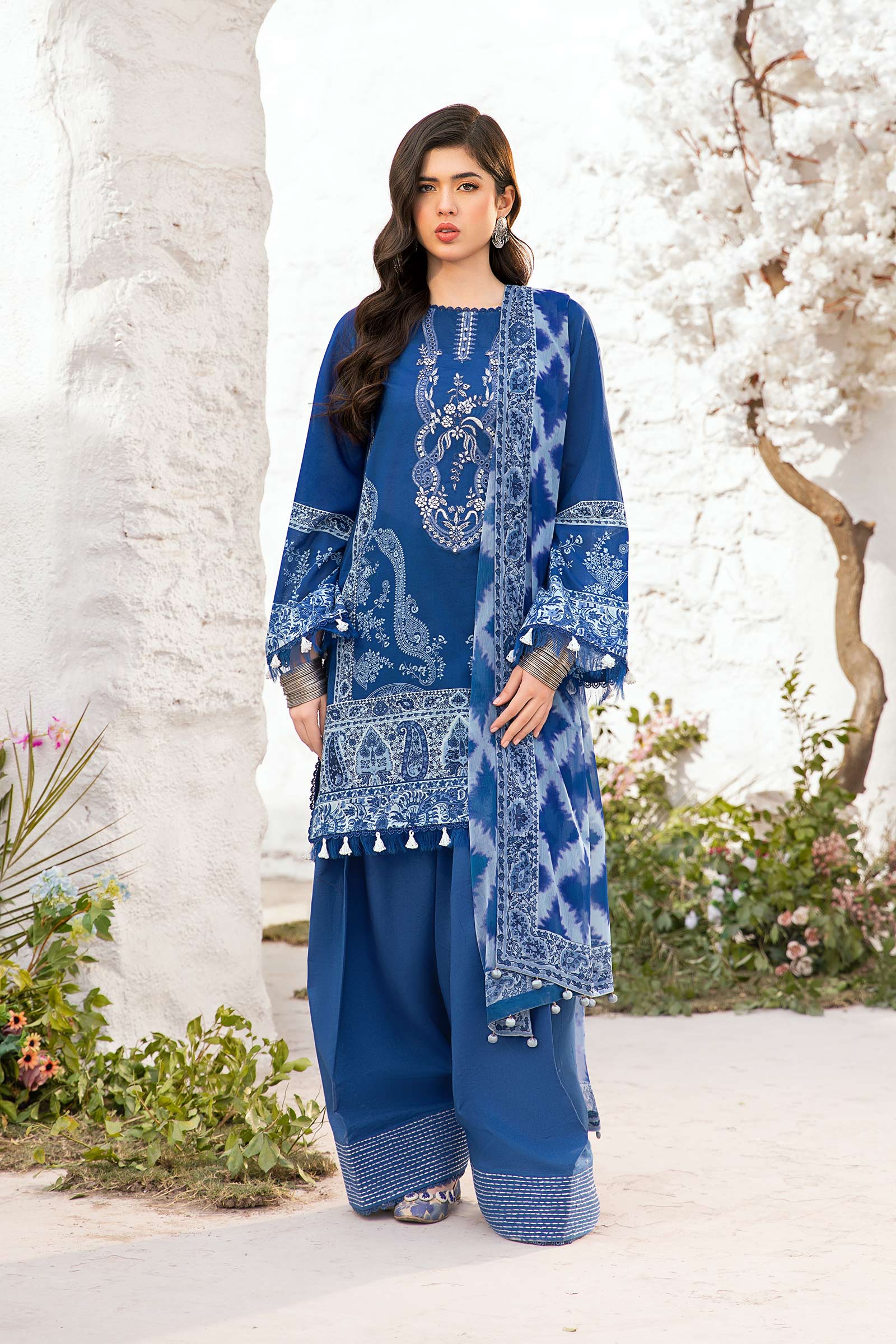 Maria B | M Basic Summer Lawn 25 | MB-CUS25-703B
