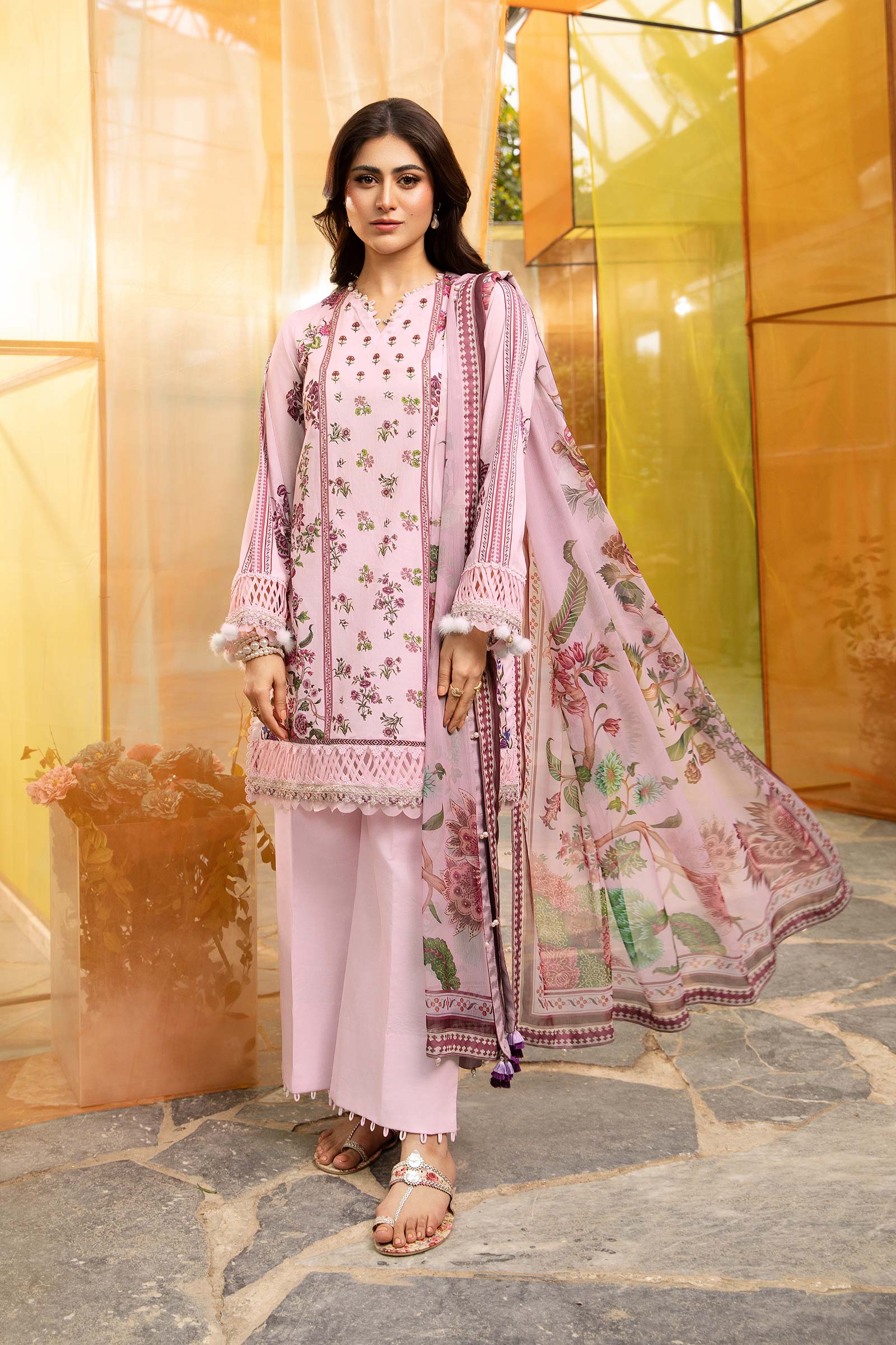 Maria B | M Basic Summer Lawn 25 | MB-CUS25-705B