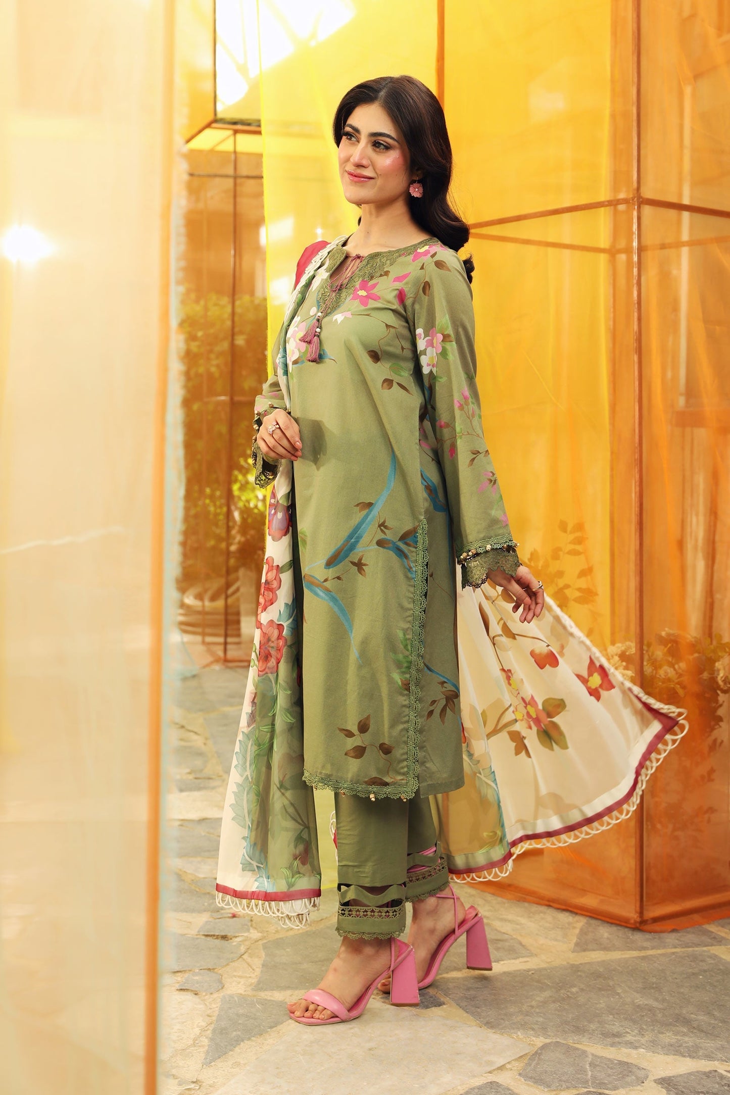 Maria B | M Basic Summer Lawn 25 | MB-CUS25-707A