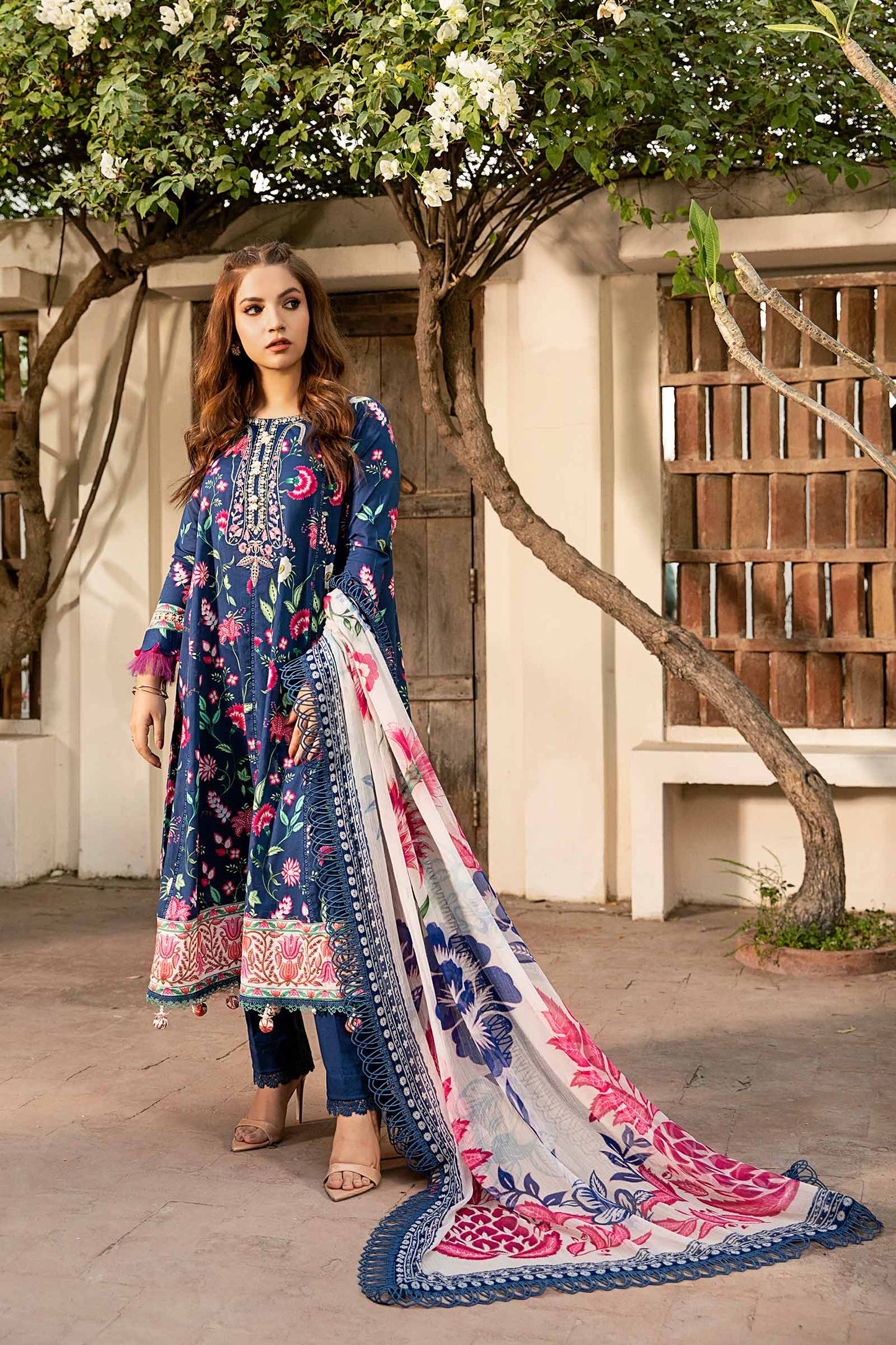 Maria B | Eid Basic Lawn | MB-CUS25-901B