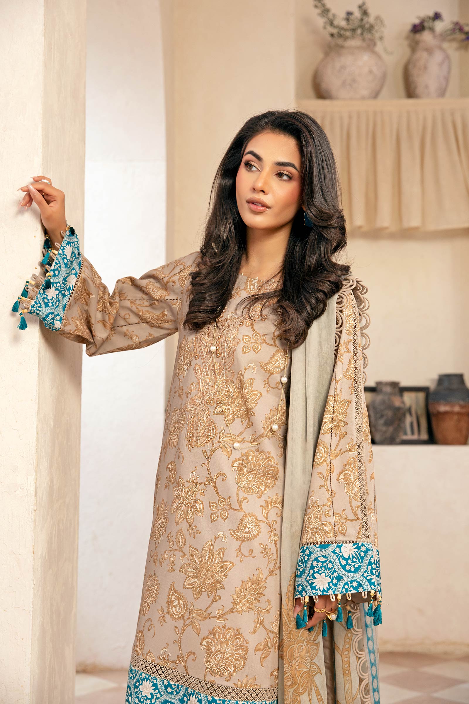 Maria B | Eid Basic Lawn | MB-CUS25-909B