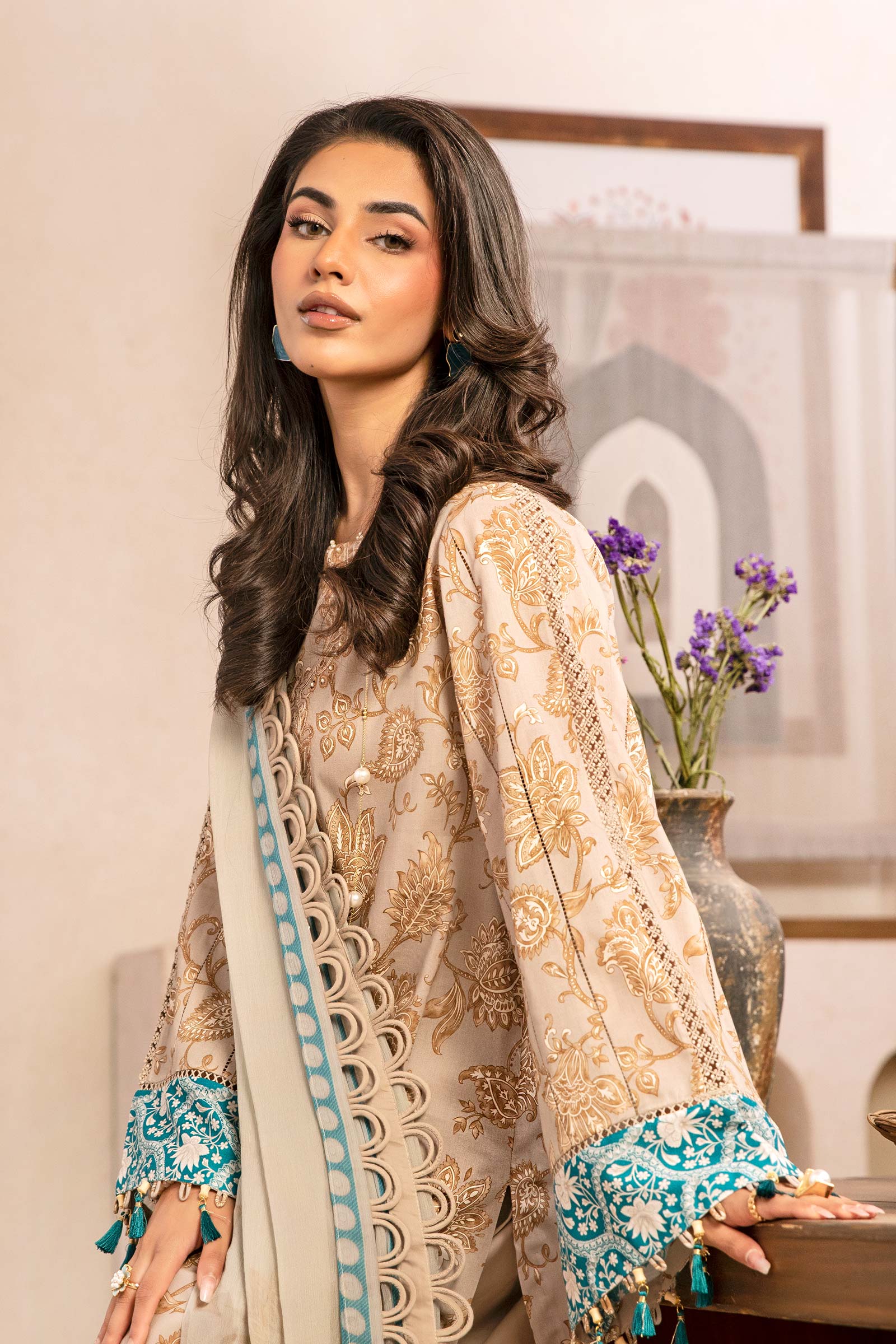 Maria B | Eid Basic Lawn | MB-CUS25-909B