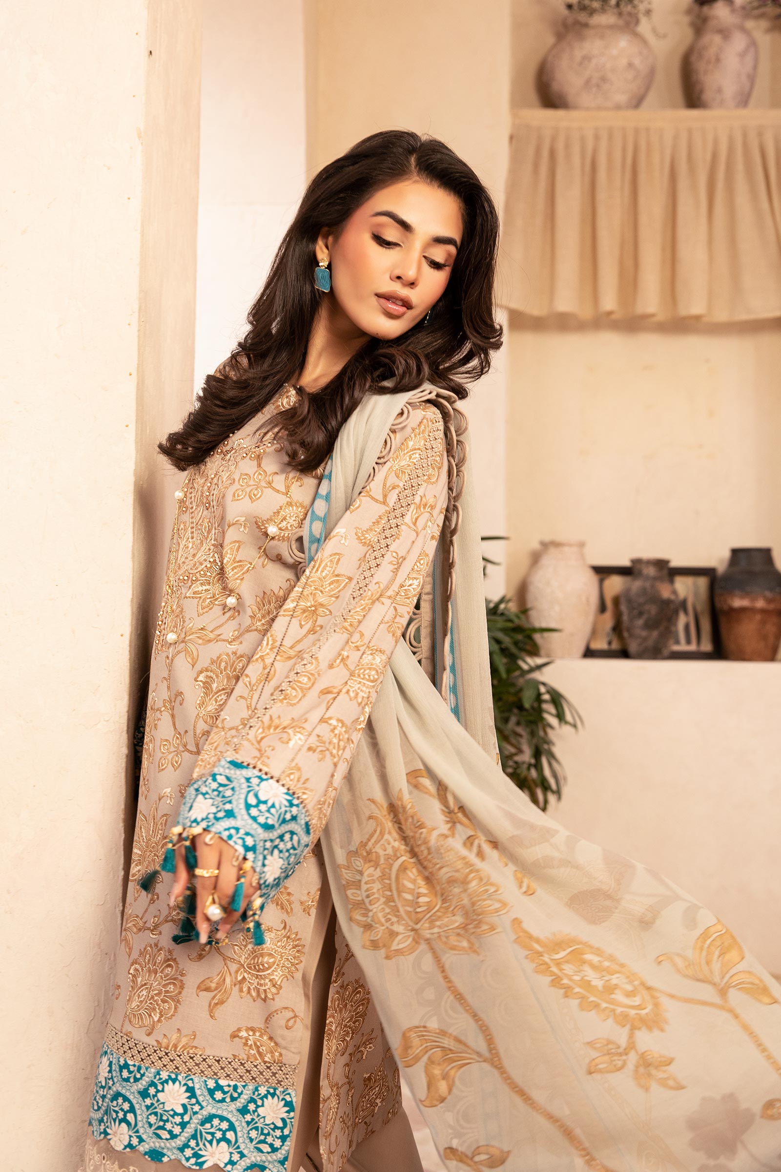 Maria B | Eid Basic Lawn | MB-CUS25-909B