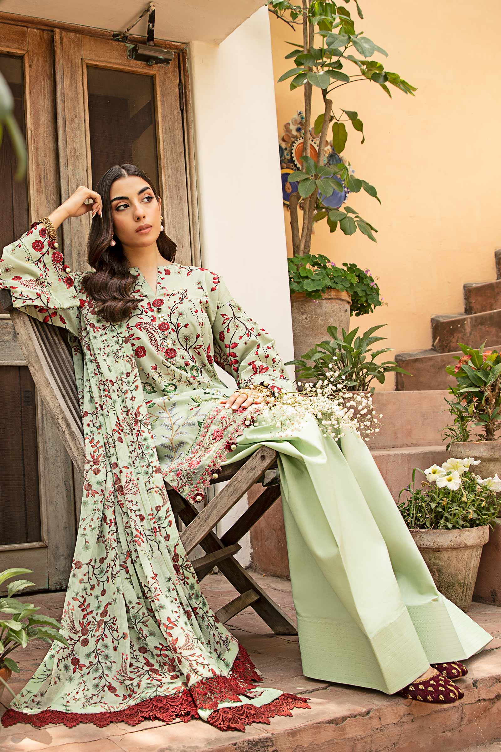Maria B | Eid Basic Lawn | MB-CUS25-912B