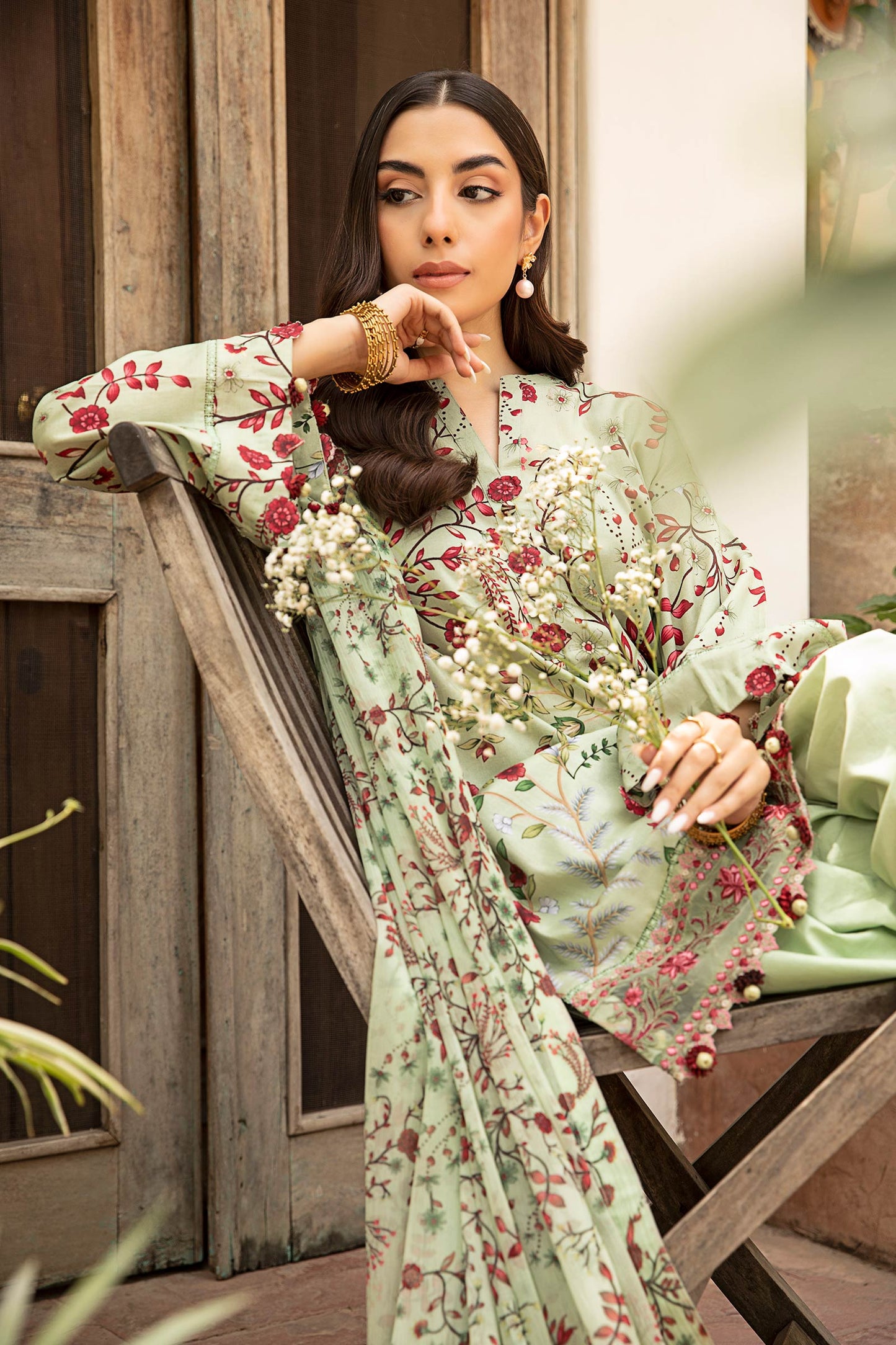 Maria B | Eid Basic Lawn | MB-CUS25-912B