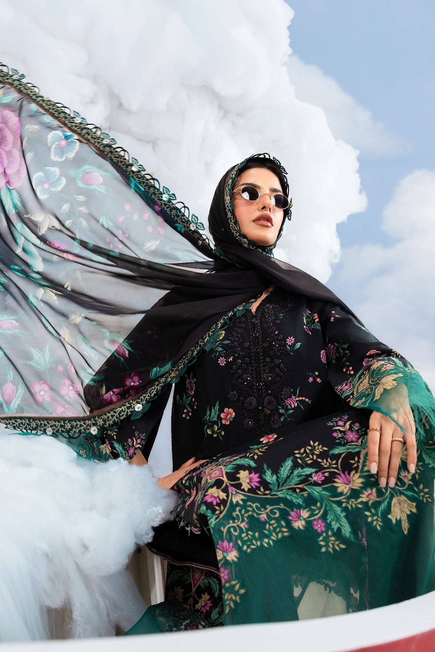 Maria B | M Basics Dreamscape Eid Lawn | MB-CUSV14-01B
