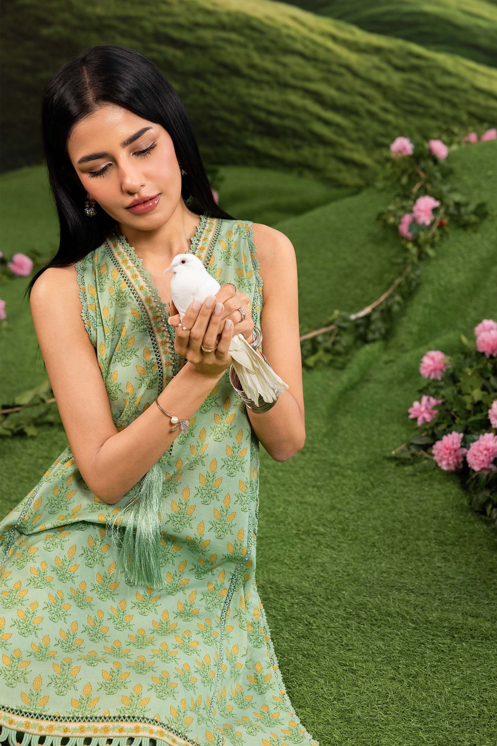Maria B | M Basics Dreamscape Eid Lawn | MB-CUSV14-12B