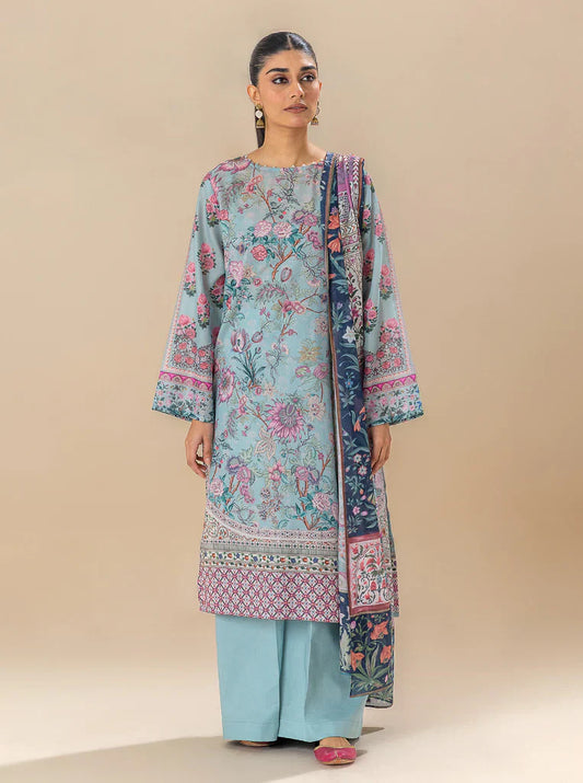 Morbagh | Lawn Collection 24 | SOUL BLUE - House Of Anaya