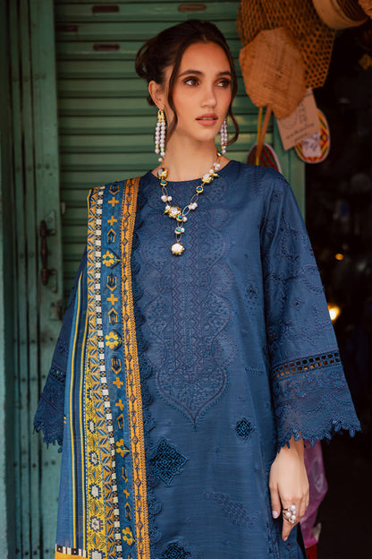 Marjjan | Carnation Lawn | MBL-13 A (TEAL BLUE)