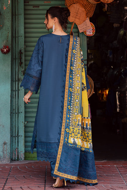 Marjjan | Carnation Lawn | MBL-13 A (TEAL BLUE)