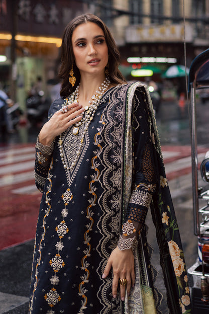 Marjjan | Carnation Lawn | MBL-14 A (BLACK)