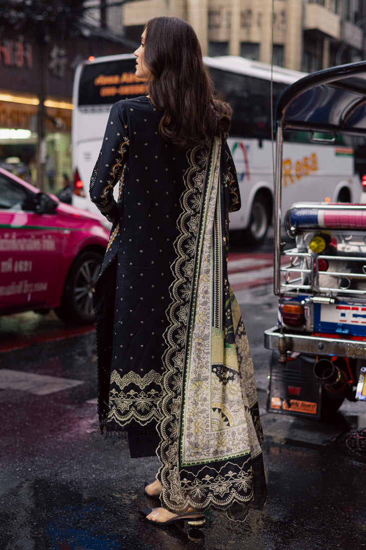 Marjjan | Carnation Lawn | MBL-14 A (BLACK)