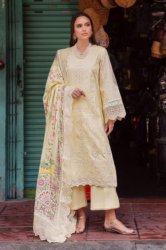 Marjjan | Carnation Lawn | MBL-14 B (LIME YELLOW)