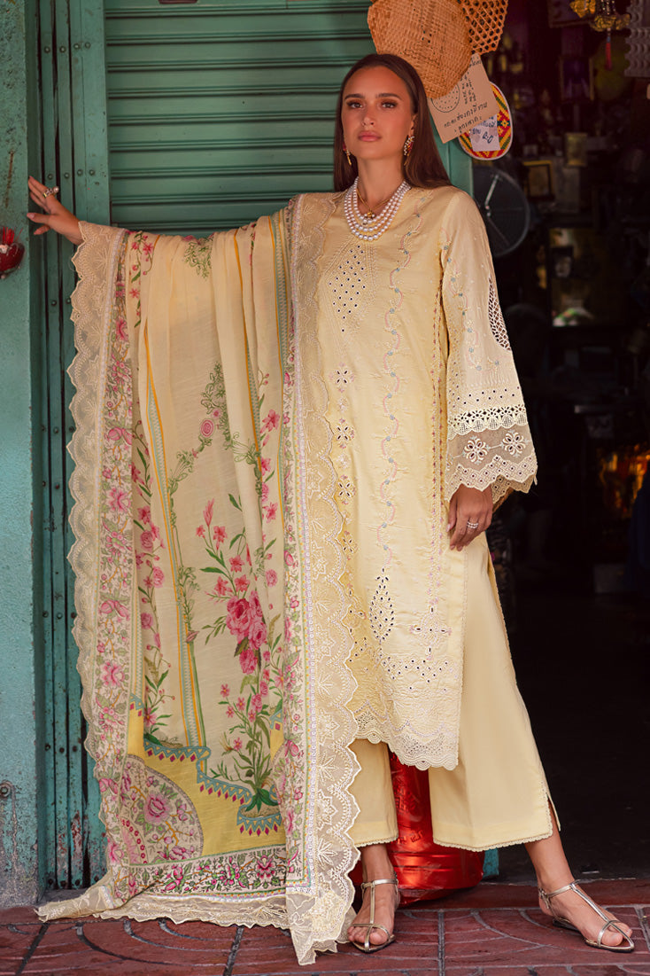 Marjjan | Carnation Lawn | MBL-14 B (LIME YELLOW)