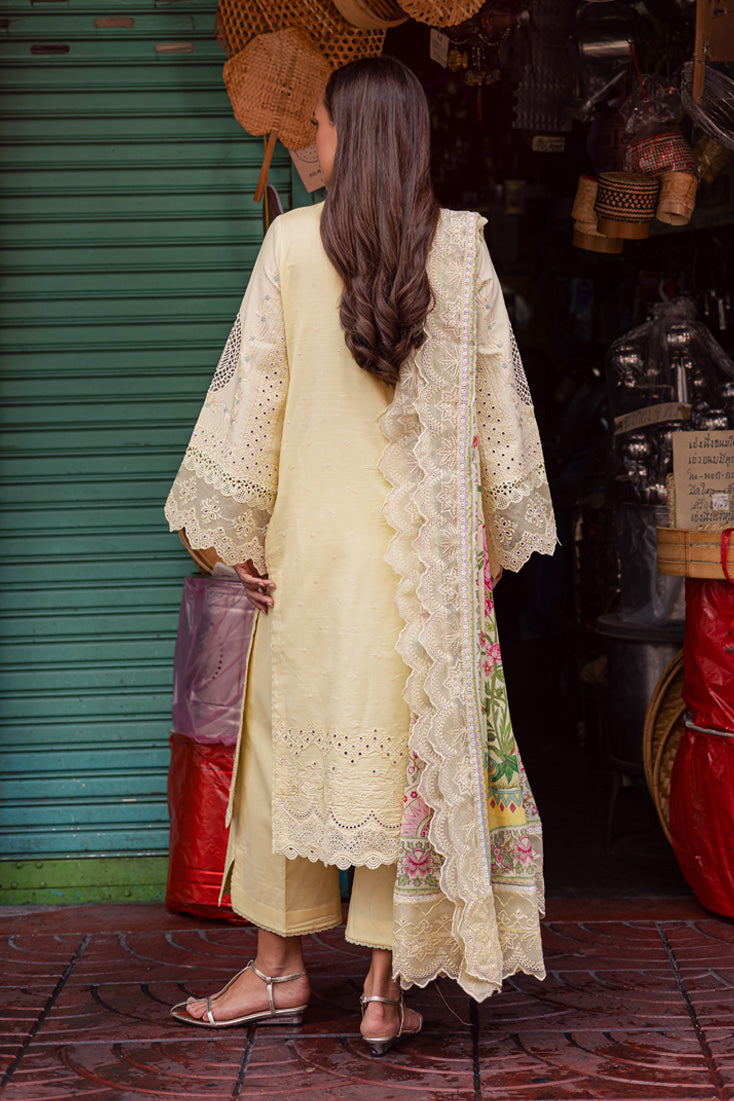 Marjjan | Carnation Lawn | MBL-14 B (LIME YELLOW)