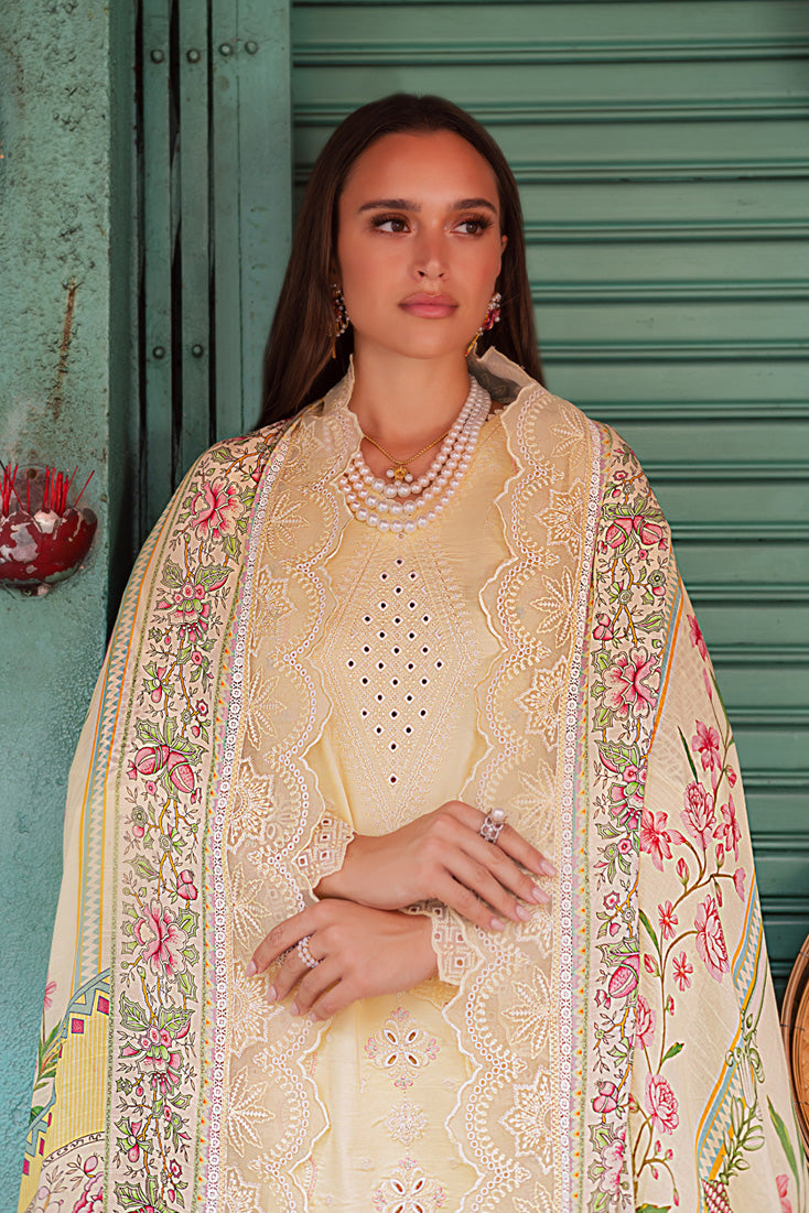 Marjjan | Carnation Lawn | MBL-14 B (LIME YELLOW)