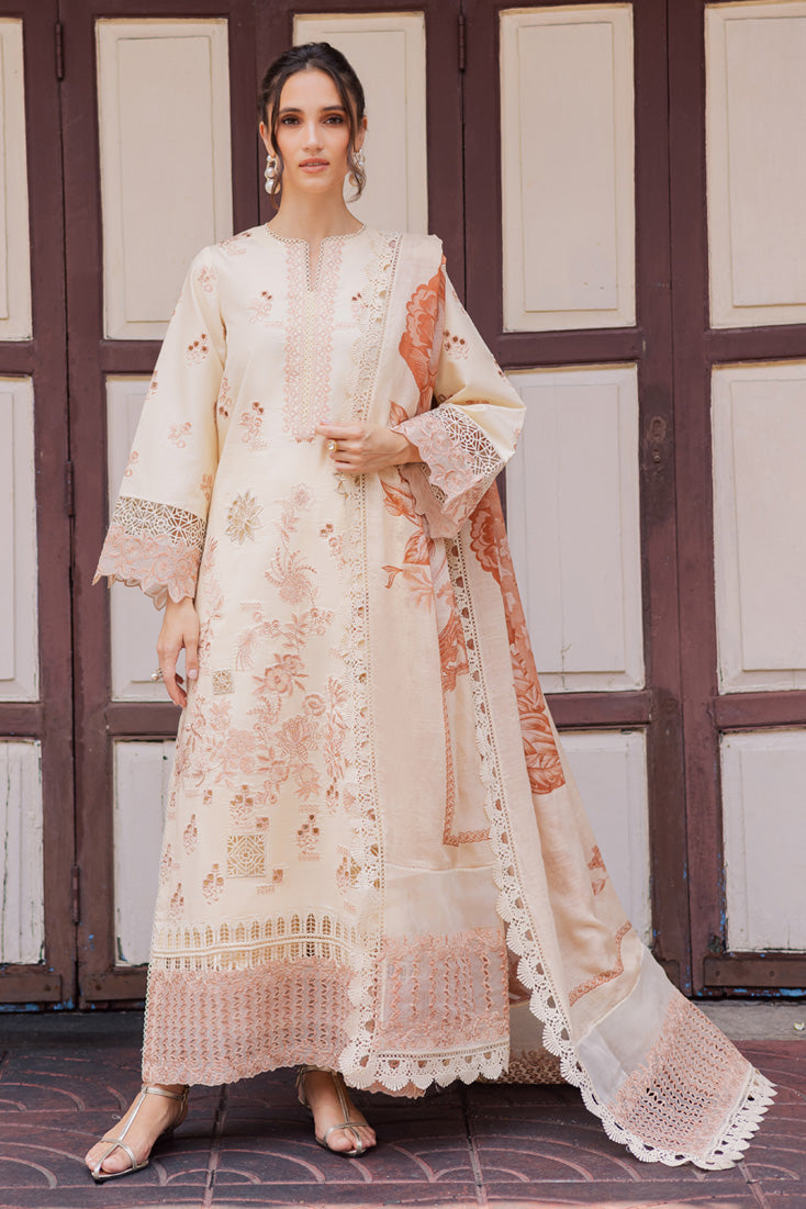 Marjjan | Carnation Lawn | MBL-16 A (ALMOND SKIN)