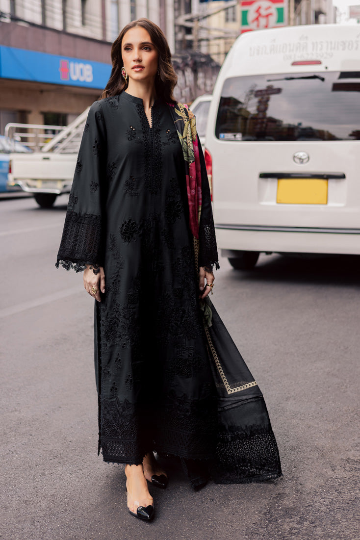 Marjjan | Carnation Lawn | MBL-16 B (BLACK)