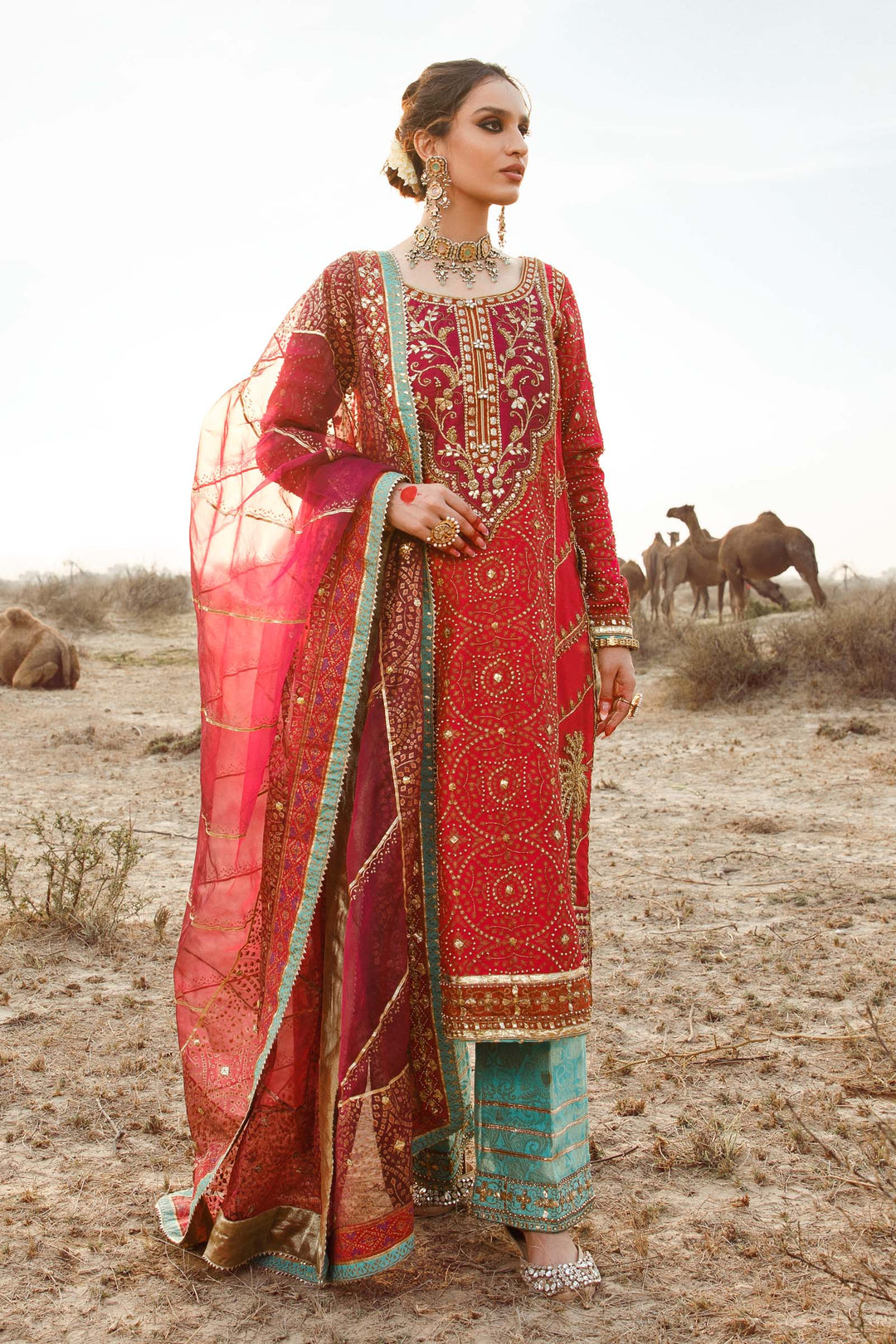 Maria B | Bridal Couture | Chundari - House Of Anaya