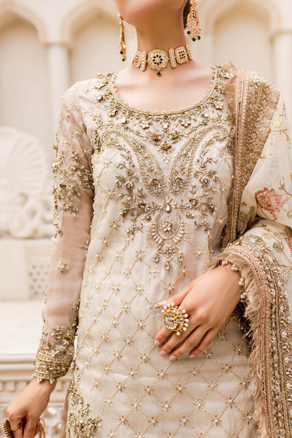 Maria B | Bridal Couture | Ivory Gold MC-906