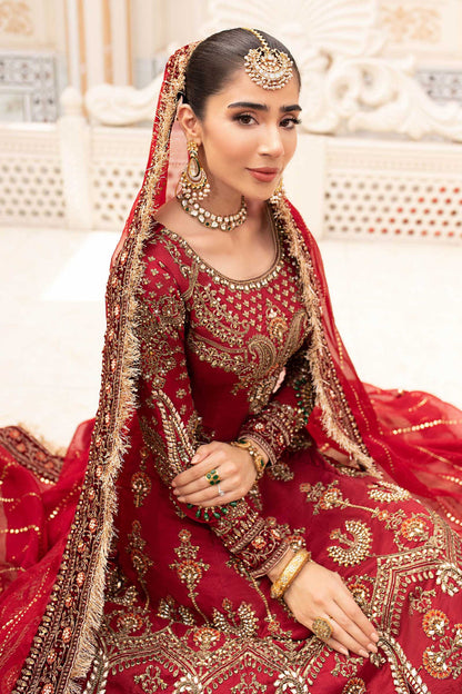 Maria B | Bridal Couture | Deep Red MC-907 - House Of Anaya