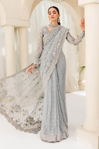 Maria B | Bridal Couture | Ice Blue MC-908 - House Of Anaya