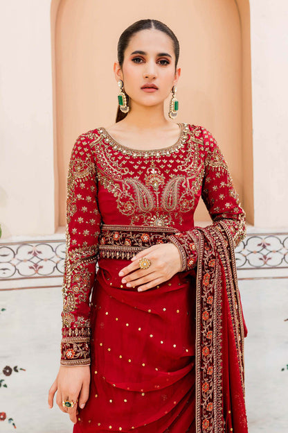 Maria B | Bridal Couture | Deep Red MC-910 - House Of Anaya