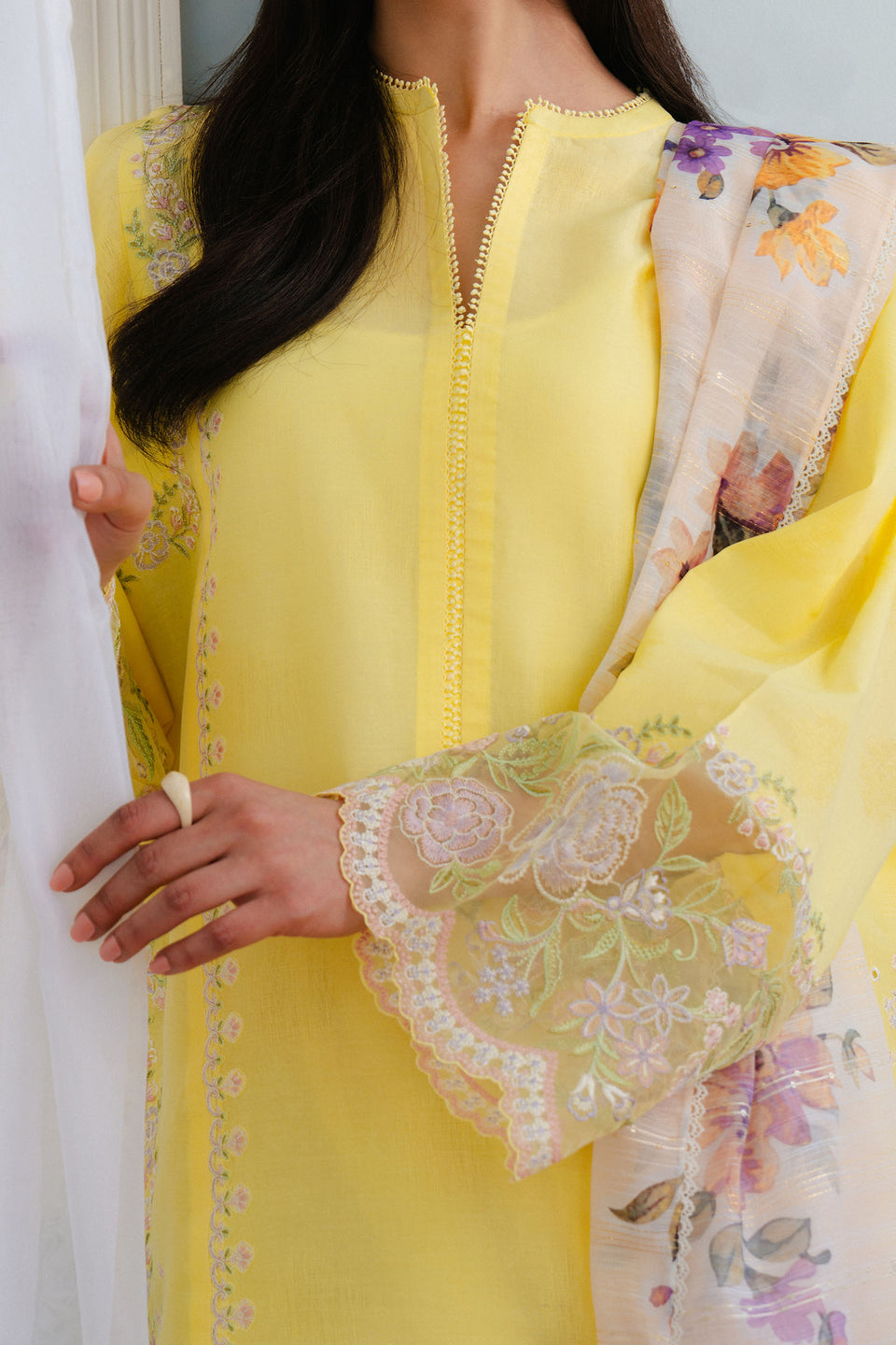 Zara Shahjahan | Coco Lawn 25 | MEADOW-8A - House Of Anaya