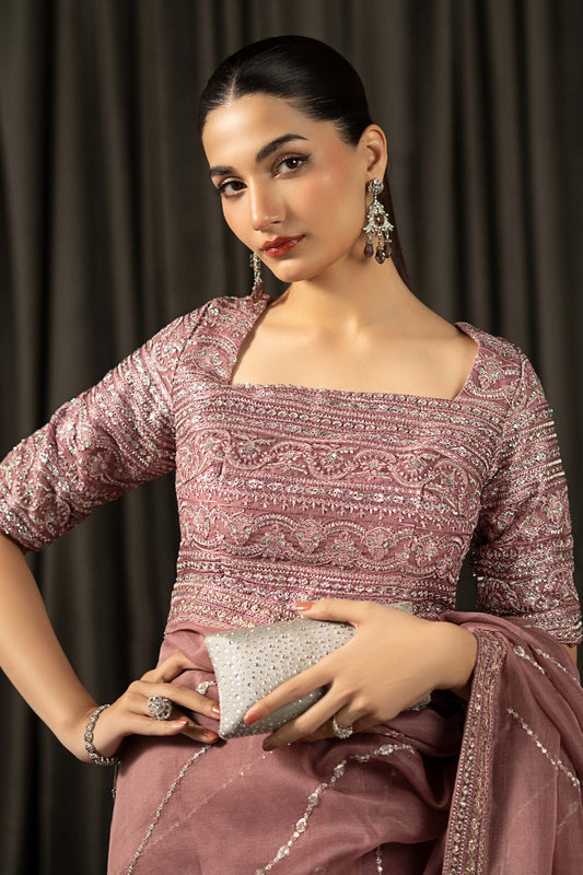 Maria B | Eid Collection 26 | Embroidered Organza Saree