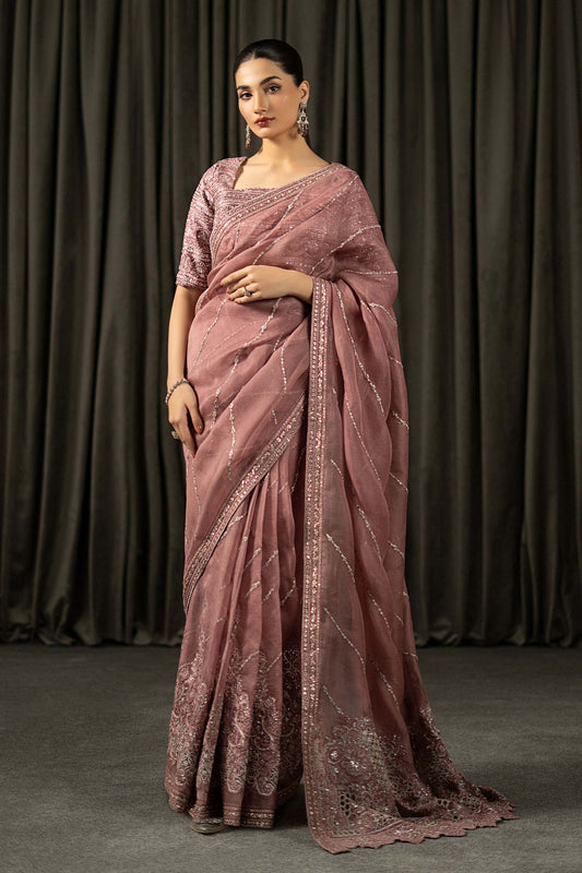 Maria B | Eid Collection 26 | Embroidered Organza Saree