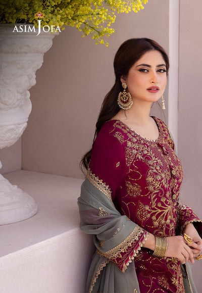 Asim Jofa | Dhanak Rang Collection | AJCF-12 - House Of Anaya