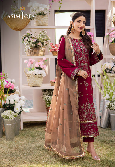 Asim Jofa | Dhanak Rang Collection | AJCF-20 - House Of Anaya