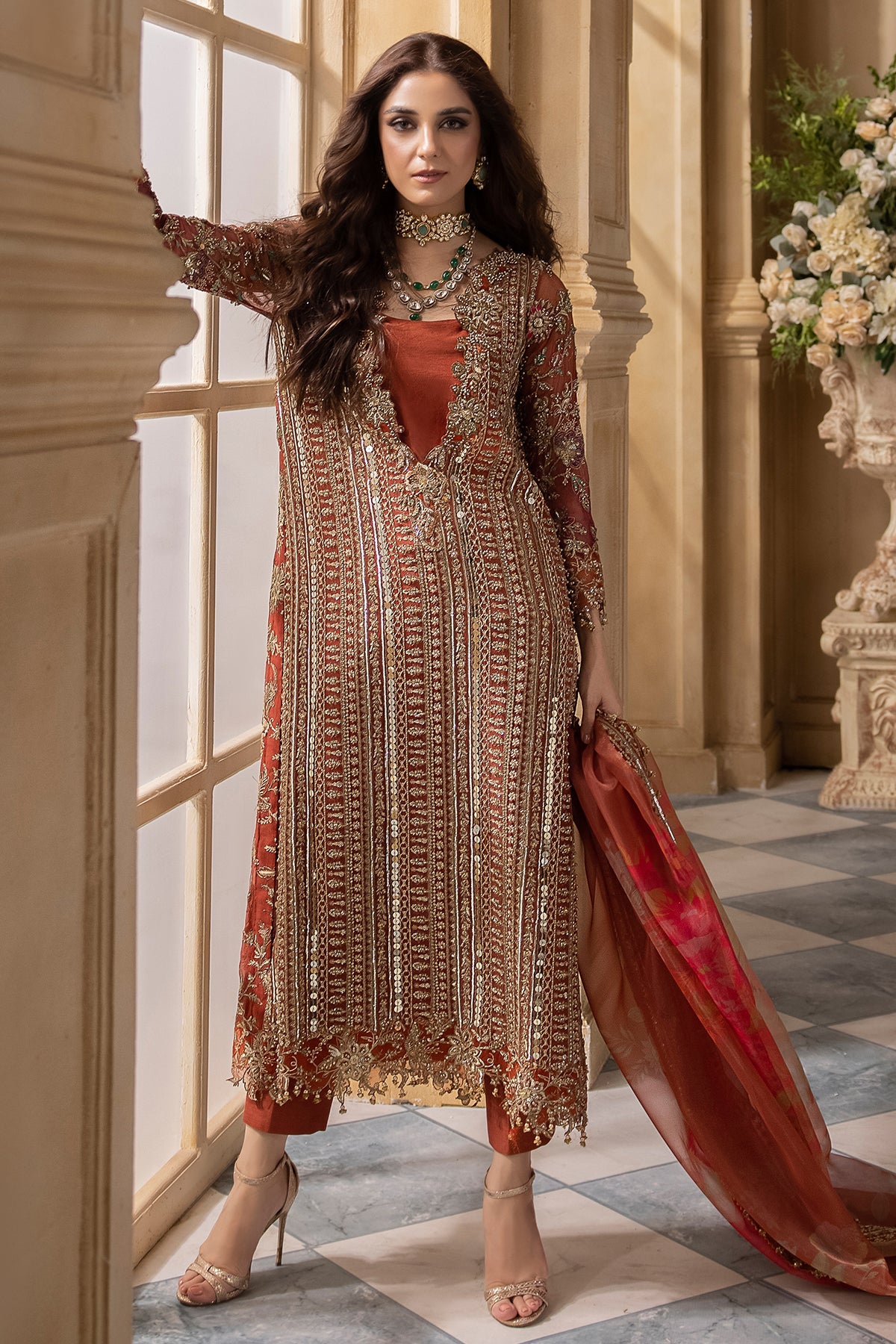 Charizma | DASTAN E JASHAN | 3-Pc Premium Luxury Handwork Chiffon with Premium Embroidered Dupatta DJR6-04