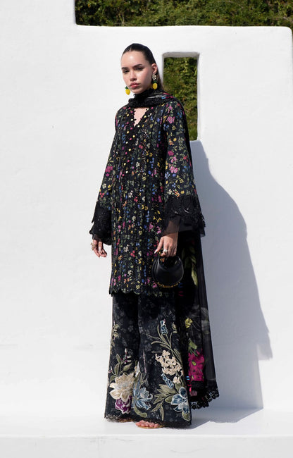 AJR Couture | Printakari Lawn 25 | Midnight Flora