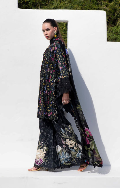 AJR Couture | Printakari Lawn 25 | Midnight Flora