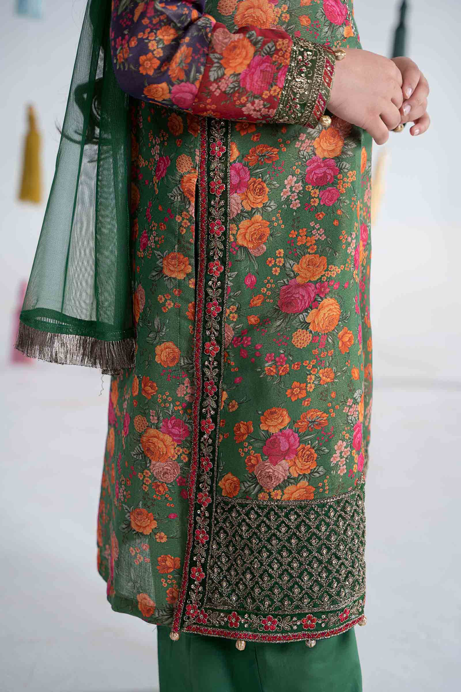 Maria B | 3 Piece Printed Cotton Masoori Suit | MKD-EA24-04 - Libasekhas