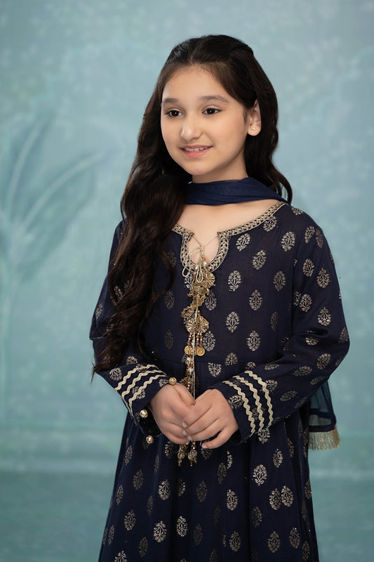 Maria B | 3 Piece Embroidered Suit | MKD-EF23-31R1 - Libasekhas