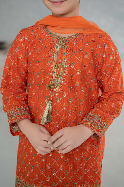 Maria B | 3 Piece Embroidered Lawn Suit | MKD-EF24-09 - Libasekhas
