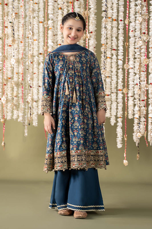 Maria B | 3 Piece Embroidered Lawn Suit | MKD-EF25-05 - Libasekhas