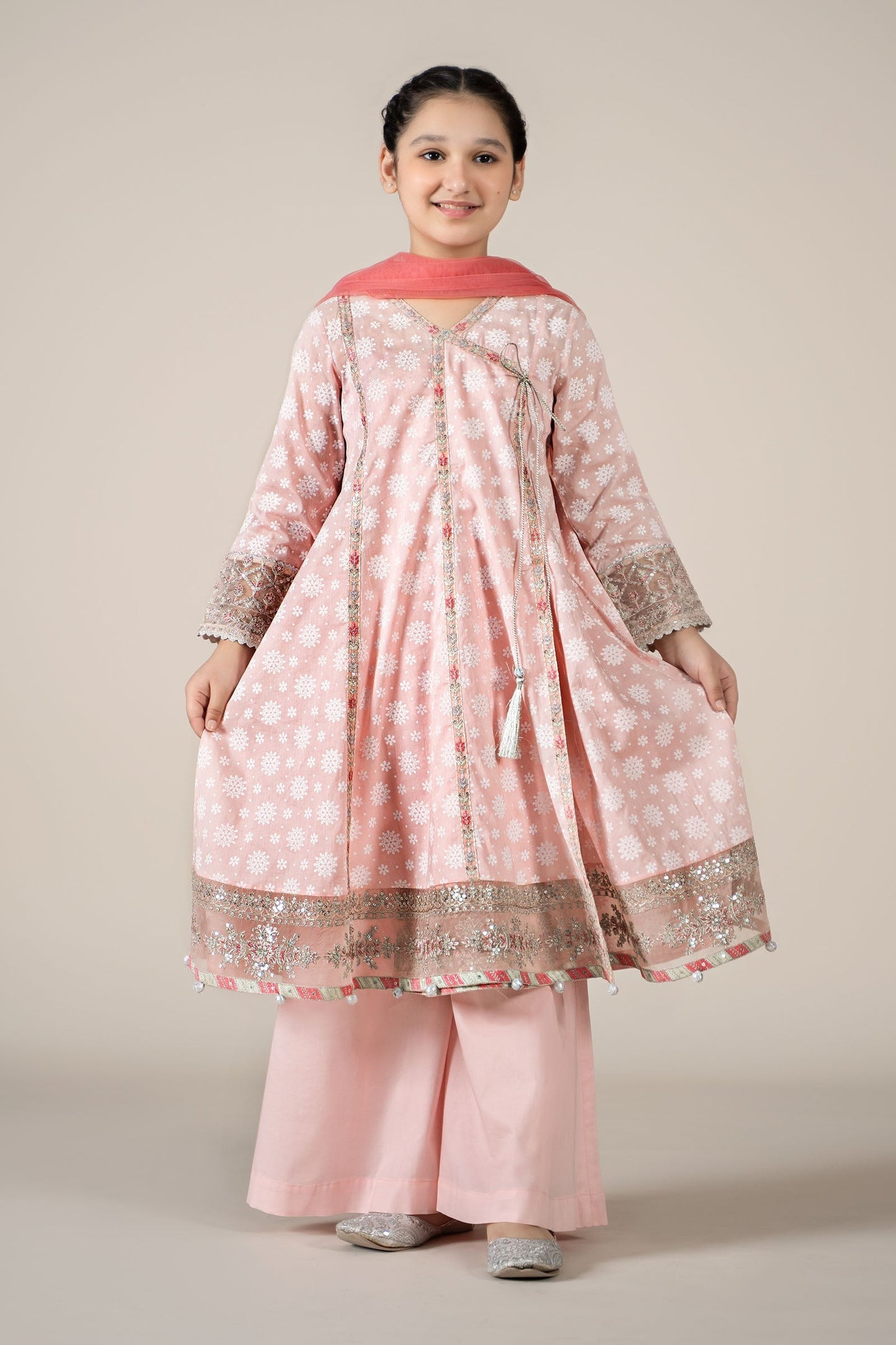 Maria B | 3 Piece Embroidered Lawn Suit | MKD-EF25-09 - Libasekhas
