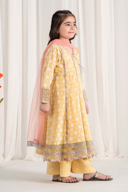 Maria B | 3 Piece Embroidered Lawn Suit | MKD-EF25-09 - Libasekhas