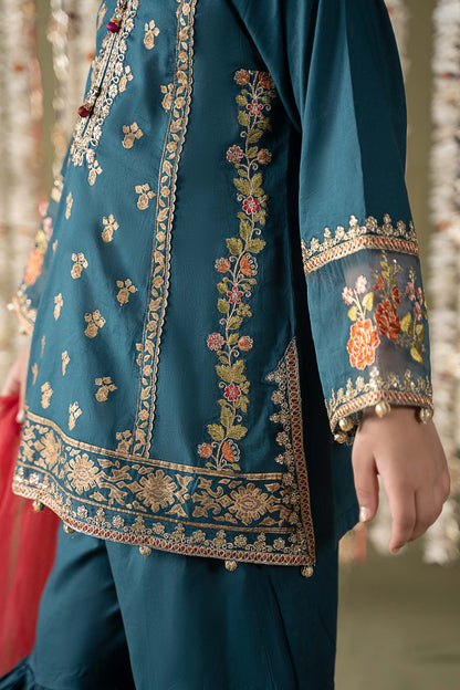 Maria B | 3 Piece Embroidered Lawn Suit | MKD-EF25-24 - Libasekhas