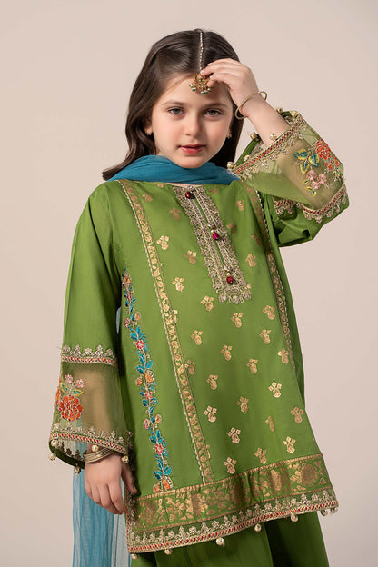 Maria B | 3 Piece Embroidered Lawn Suit | MKD-EF25-24 - Libasekhas