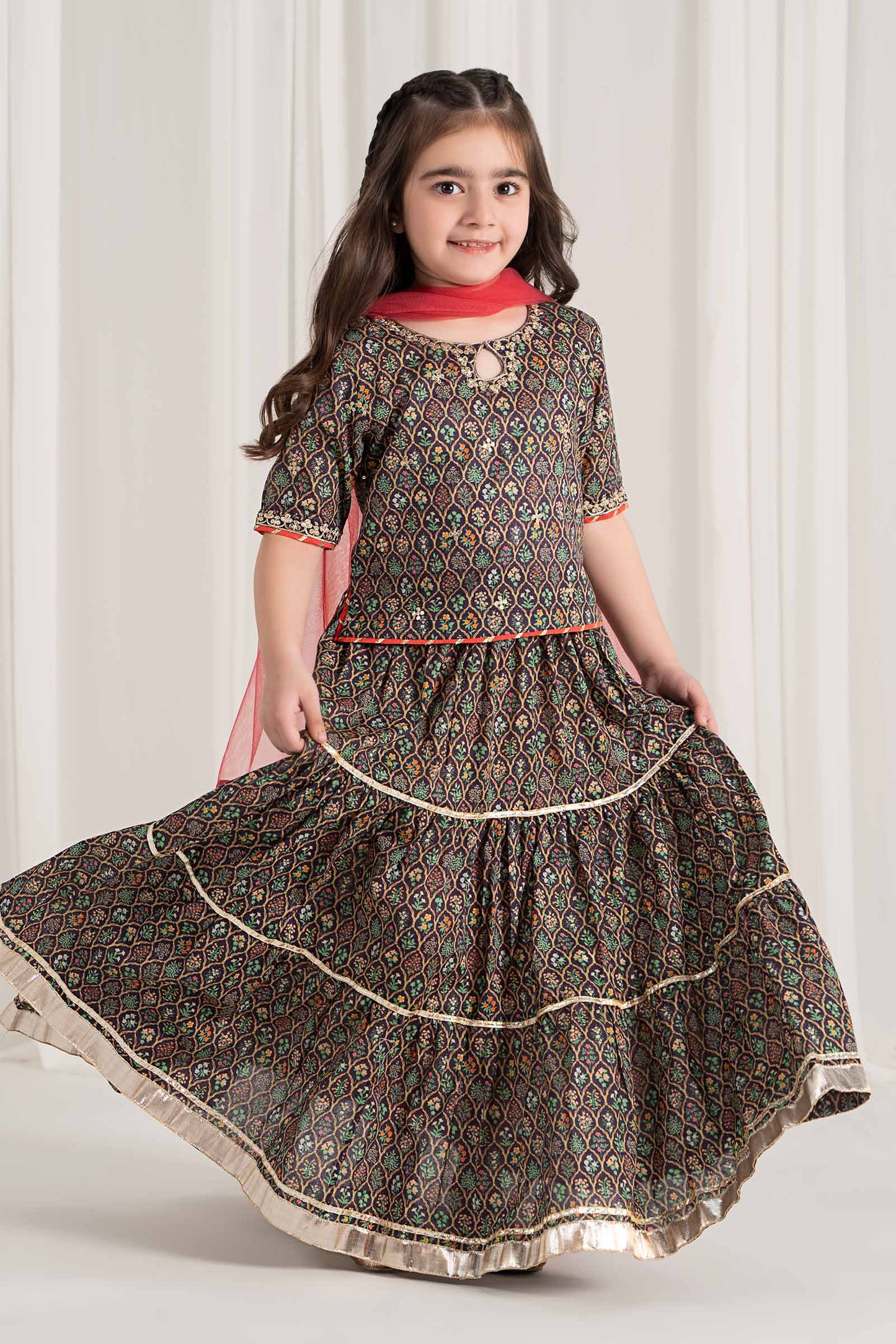 Maria B | 3 Piece Printed Lawn Suit | MKD-EF25-30 - Libasekhas