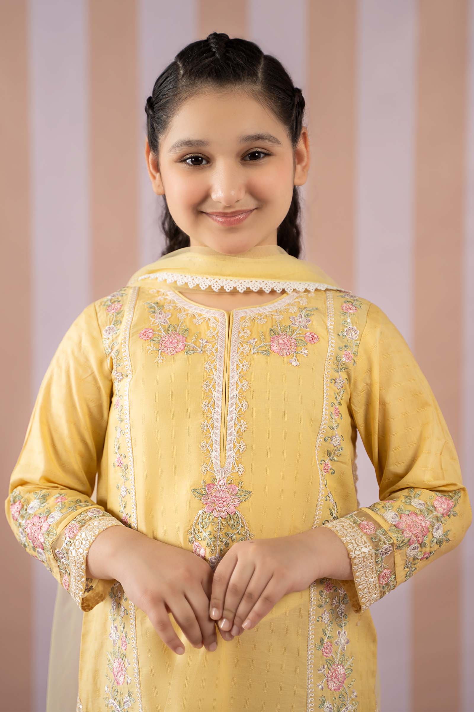 Maria B | 3 Piece Embroidered Dobby Lawn Suit | MKD-EF25-50 - Libasekhas