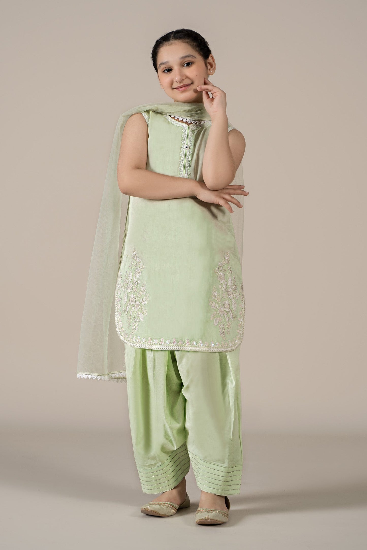 Maria B | 3 Piece Embroidered Lawn Suit | MKD-EF25-60 - Libasekhas