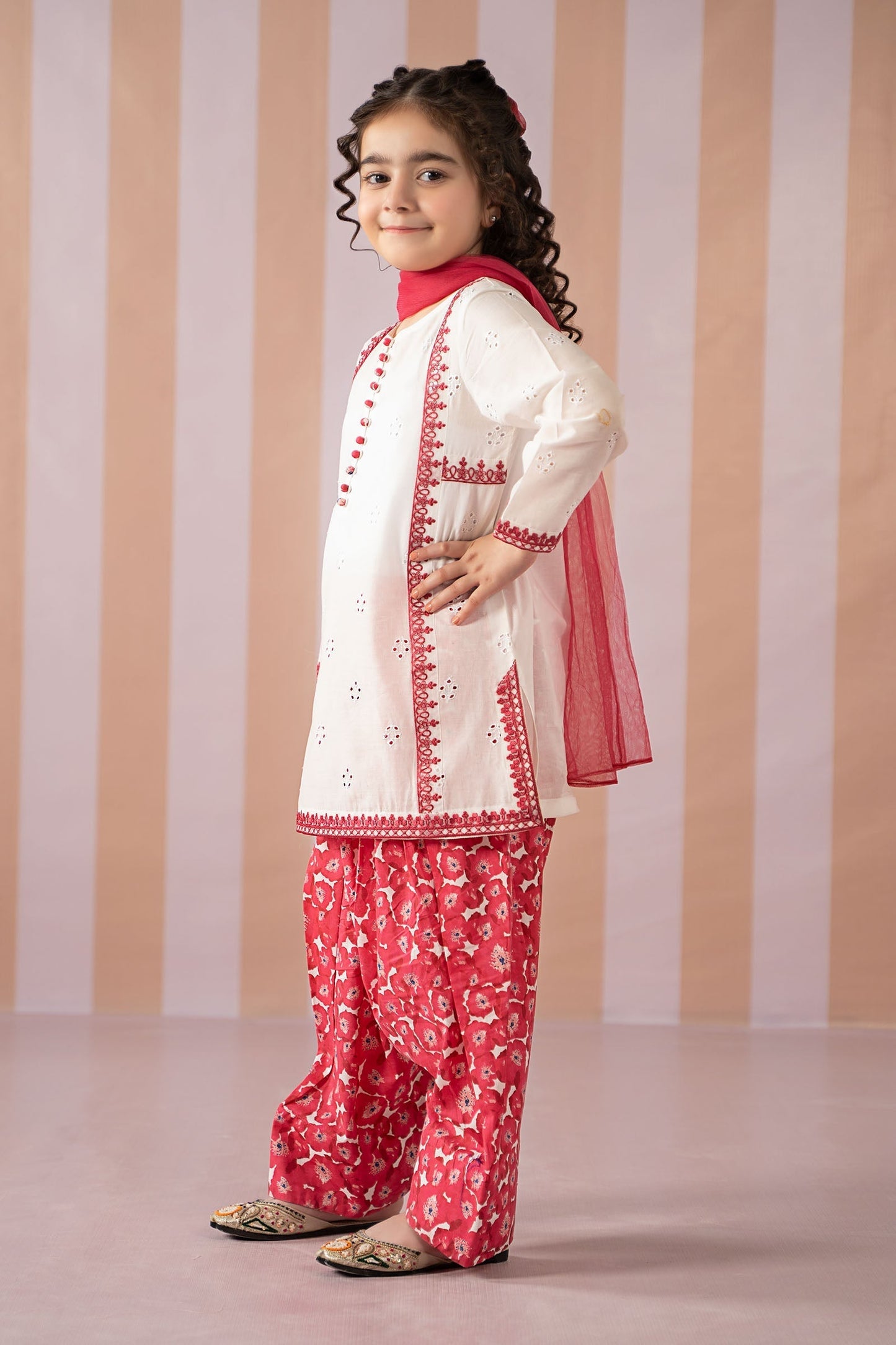 Maria B | 3 Piece Embroidered Lawn Suit | MKD-EF25-66 - Libasekhas