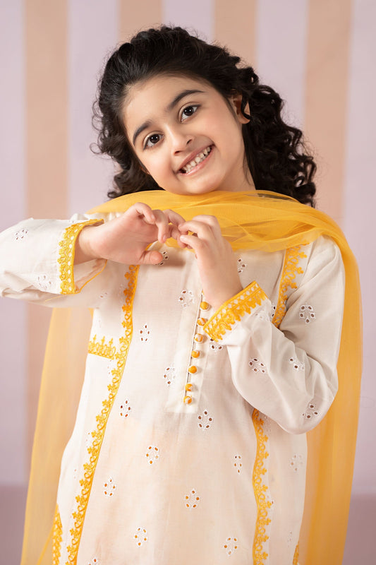 Maria B | 3 Piece Embroidered Lawn Suit | MKD-EF25-66 - Libasekhas