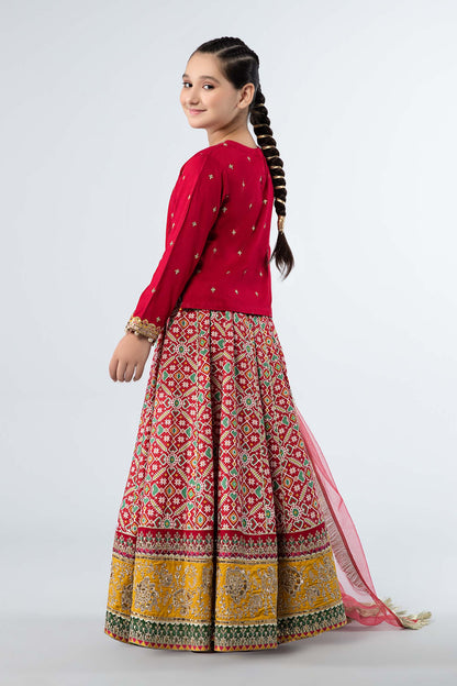 Maria B | 3 Piece Embroidered Linen Suit | MKD-W24-04 - Libasekhas