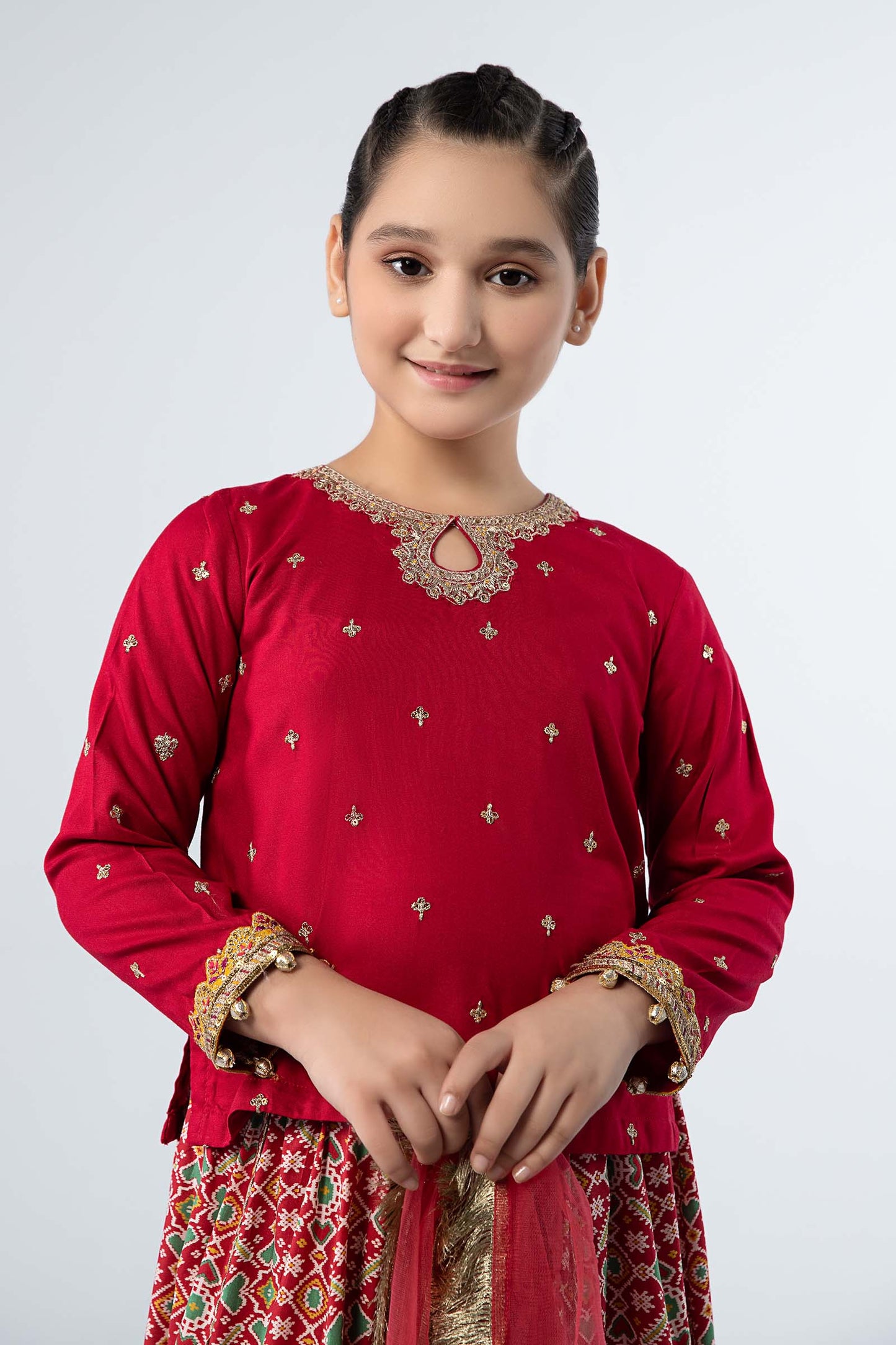 Maria B | 3 Piece Embroidered Linen Suit | MKD-W24-04 - Libasekhas